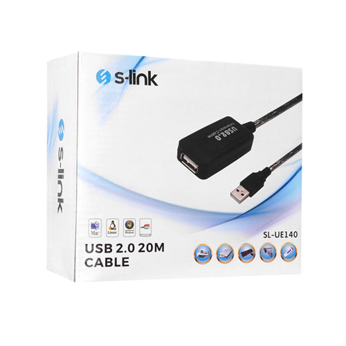 S-Link SL-UE140 20 Metre USB 2.0 Uzatma Kablosu